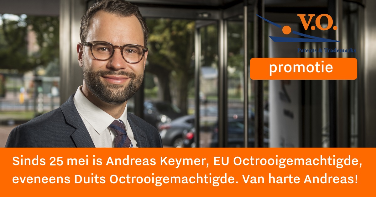 vopatents's tweet photo. Met trots vermelden wij dat Andreas Keymer vandaag tevens is ingeschreven als Duits Octrooigemachtigde. https://t.co/TYCifyfKEb