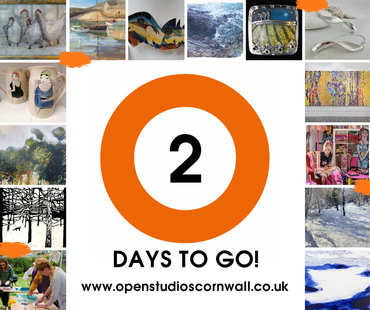 @OpenStudiosCorn 2023 is right around the Corner - only two days to go. With over 230 participants from all over Cornwall opening their studio doors to the public, visit openstudioscornwall.co.uk to start planning your art trail.