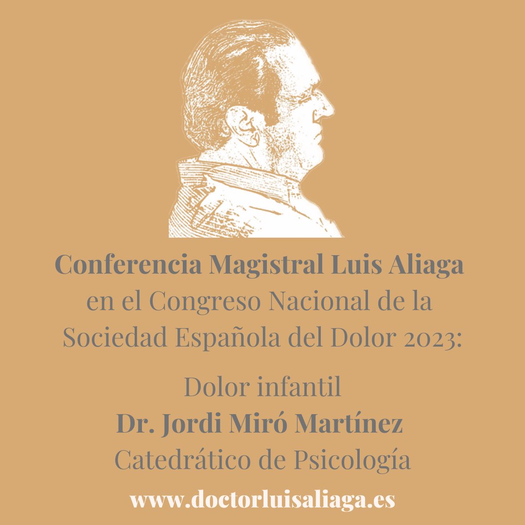 Hoy en el Congreso SED en #Madrid Conferencia Magistral Luis Aliaga #SEDolor23 #dolorinfantil #pain #evento #congreso #aprender #psicología #homentaje #medicos #medicina #ciencia #foros #unidaddeldolor #salud