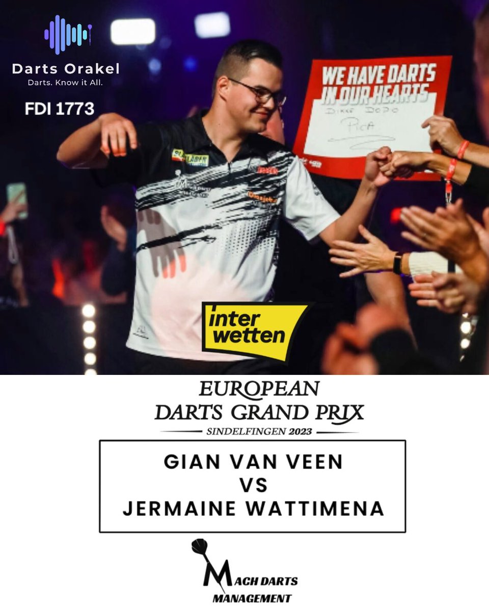 MachDarts_Marco's tweet photo. Draw has been announced! Are you ready to provide support tomorrow! First game tomorrow 13:00 local time! Gian van Veen FDI 1773
Jermaine Wattimena FDI 1722
#pdc #teamMDL #gvv https://t.co/u8rfOEw4SE