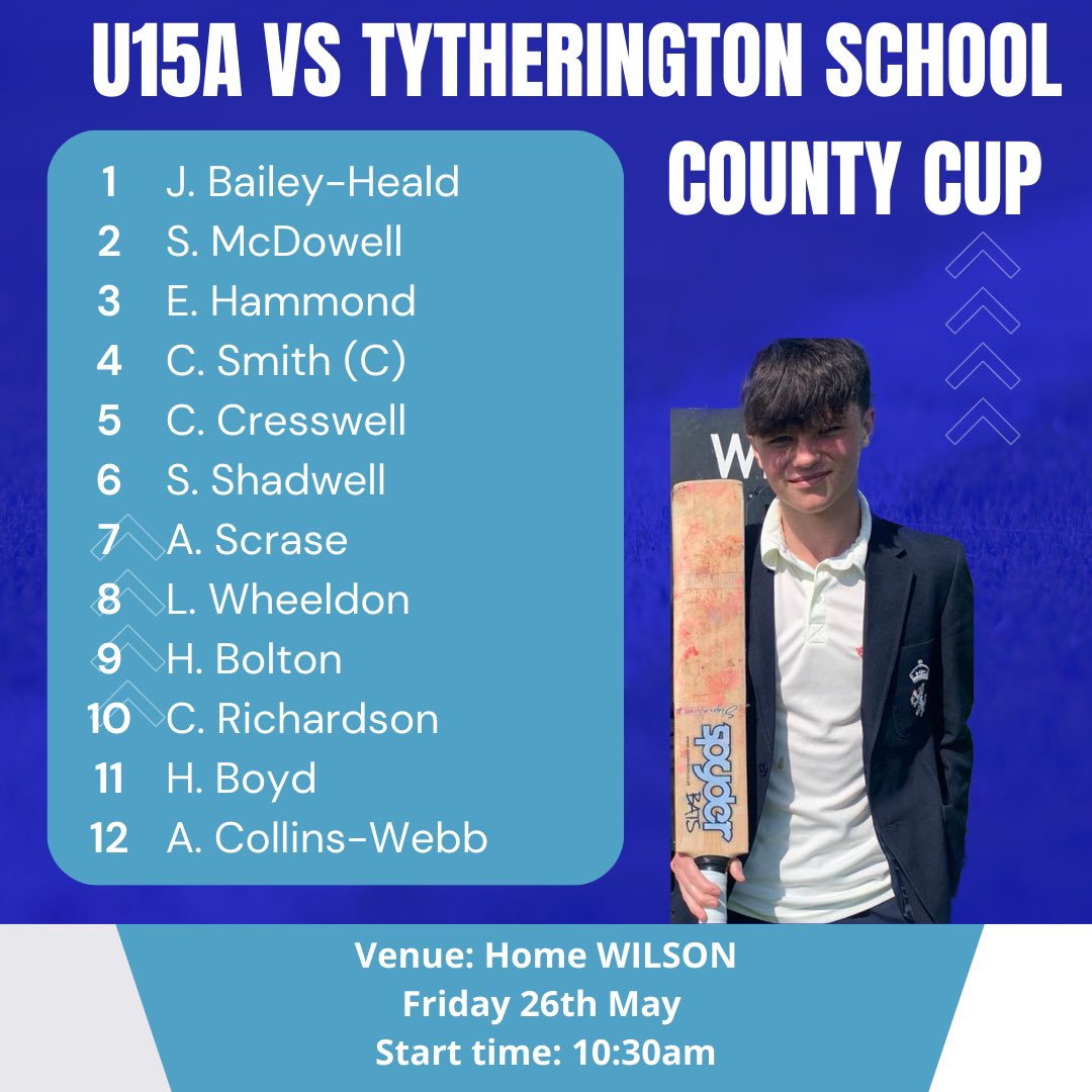 kingsmaccricket's tweet photo. Friday 26th May 2023
3 County Cup Games!

🏏 U12a Vs St Ambrose College A
🏏 U13a Vs Stockport Grammar H
🏏 U15a Vs Tytherington School H

Great way to end Examination Week!

Good luck
🔵 ⚪️ 🔵 https://t.co/QUAa0g18a2