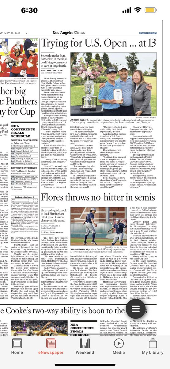 eric sondheimer tweet media