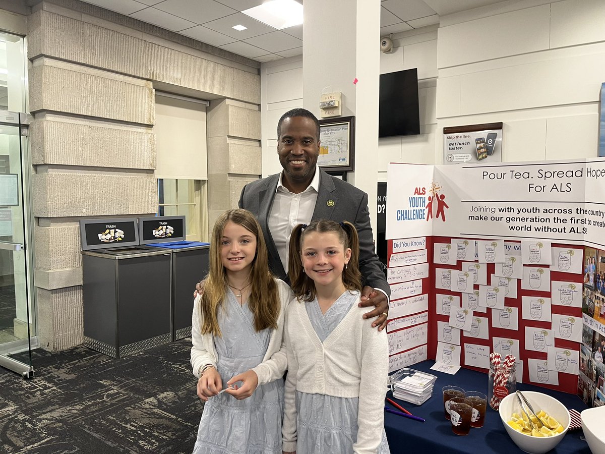 Thank you to <a href="/RepJames/">Rep. John James</a> for talking with Clara and Ellie about the need for more ALS research and funding. Thank you for helping to raise ALS awareness #EndALS