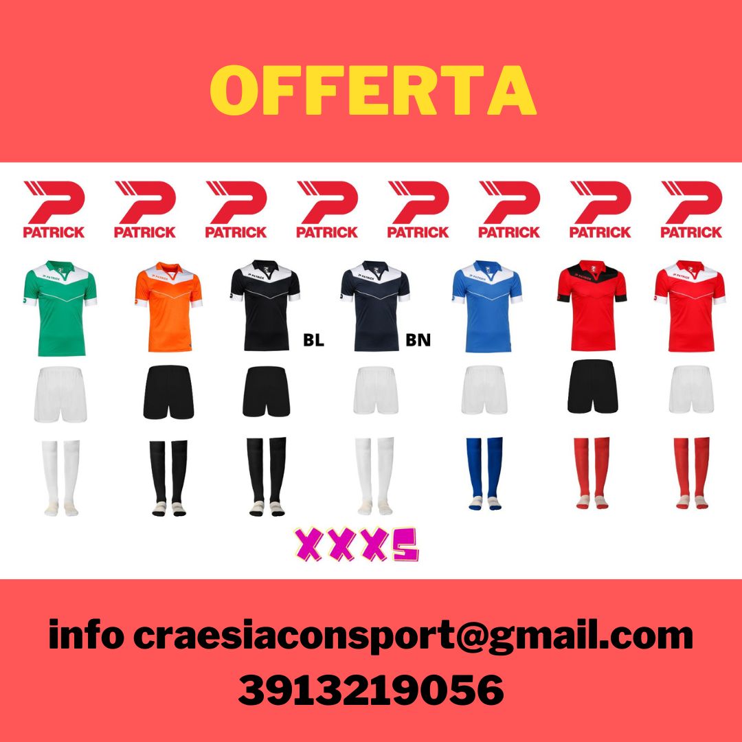 italia_patrick's tweet photo. Offerta per club Patrick Sport 2023 

Info prezzi in privato
Infoline 3913219056 

#calcio #calcioamatoriale #calcioamatori #uisp #csi #terzacategoria #secondacategoria⚽️ #calcioa7 #lazio #roma #italia #boxcalcio #divisecalcio #abbigliamentosportivo #teamwear https://t.co/feTROhL5Dt