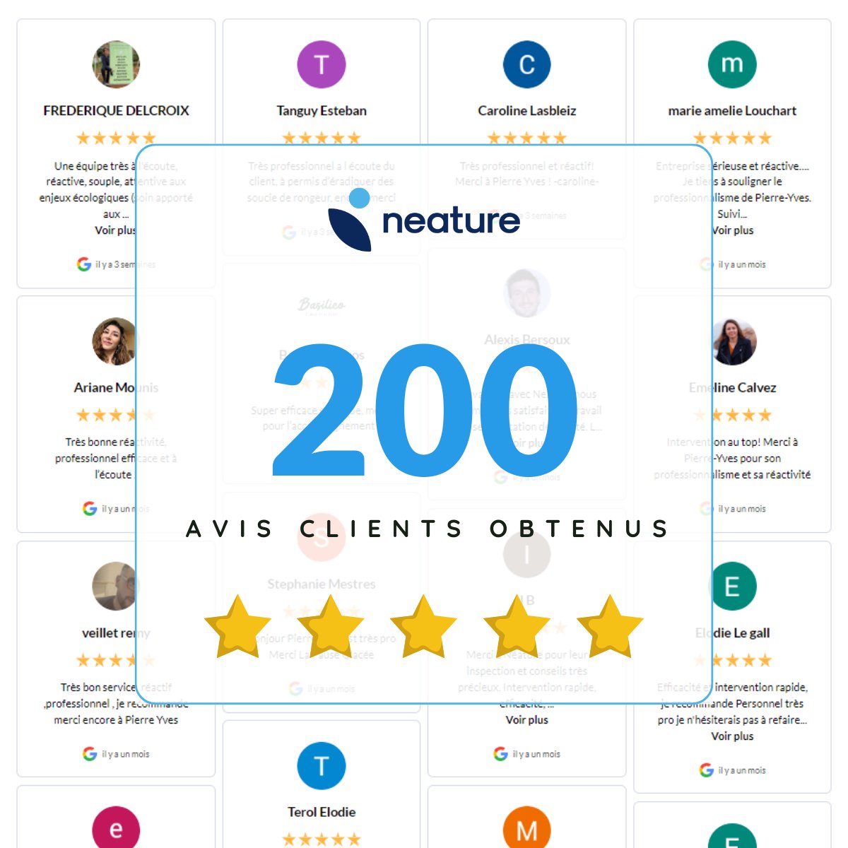 NeatureHQ's tweet photo. Vous avez été plus de 200 à nous laisser un avis sur nos pages Google ou Pages Jaunes ! 😱

Merci à nos clients pour tous ces avis, ces retours positifs nous font chaud au cœur ! 💙 https://t.co/mM8nMAw1MX