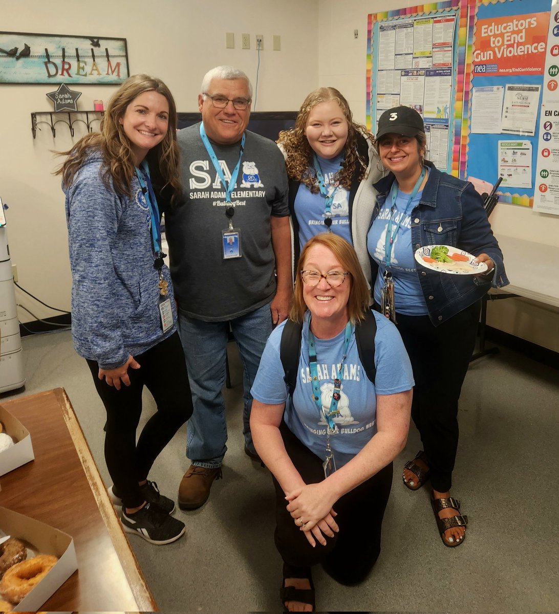 Terry, you are a treasure and we will miss you! 🤍💙Enjoy your retirement! 🎣We promise we won't plug in anymore crock pots (this year)  #bettertogetherd95 #sabulldogs