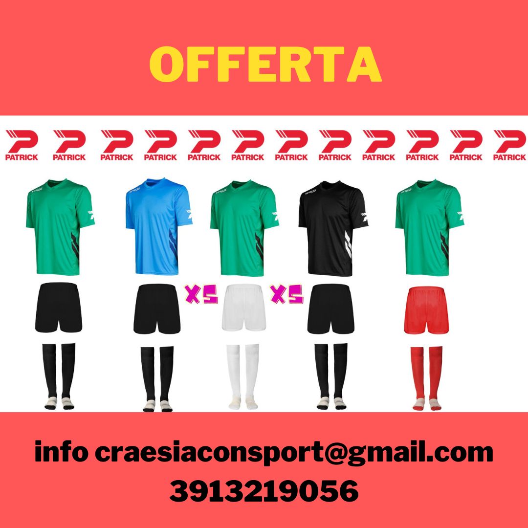 italia_patrick's tweet photo. Offerta per club Patrick Sport 2023 

Info prezzi in privato
Infoline 3913219056 

#calcio #calcioamatoriale #calcioamatori #uisp #csi #terzacategoria #secondacategoria⚽️ #calcioa7 #lazio #roma #italia #boxcalcio #divisecalcio #abbigliamentosportivo #teamwear https://t.co/y9SrsfnZQZ