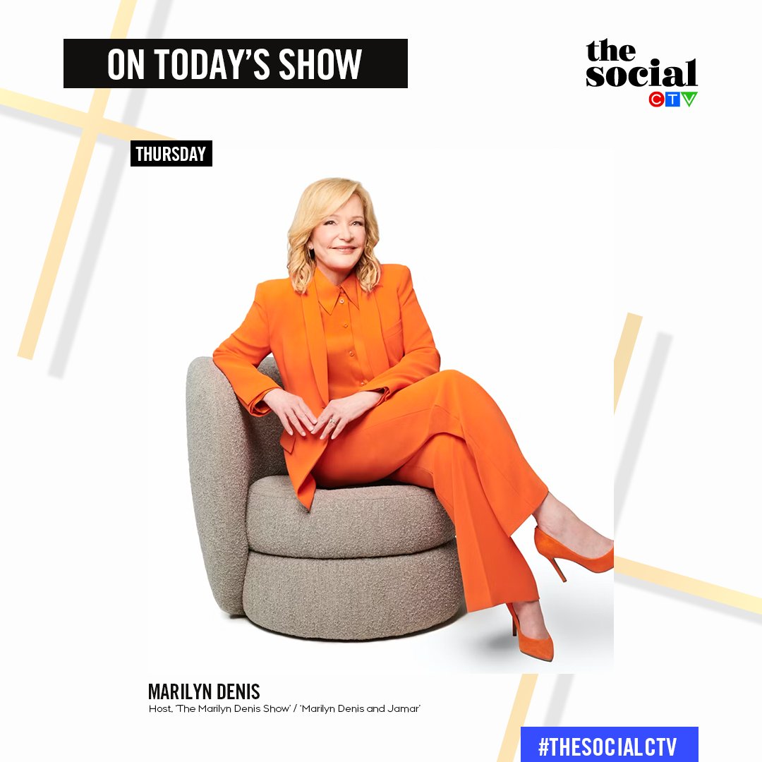 TheSocialCTV's tweet photo. Today on #TheSocialCTV - our friend and legend, @MarilynDenisCTV!!!
Join us as we pay tribute to the woman who started it all. See you at 1pm @CTV / @TheMarilynShow fam!!! https://t.co/OIdCzbje5f