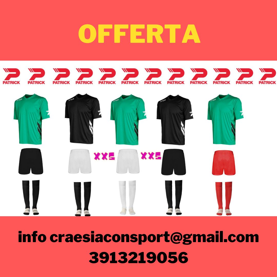 italia_patrick's tweet photo. Offerta per club Patrick Sport 2023 

Info prezzi in privato
Infoline 3913219056 

#calcio #calcioamatoriale #calcioamatori #uisp #csi #terzacategoria #secondacategoria⚽️ #calcioa7 #lazio #roma #italia #boxcalcio #divisecalcio #abbigliamentosportivo #teamwear https://t.co/HxXcfJUplV