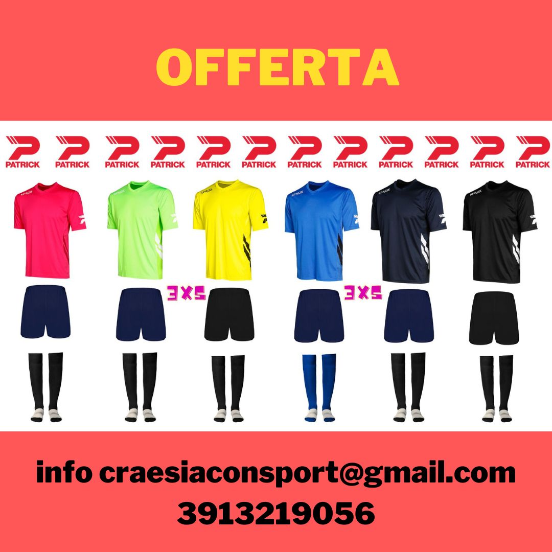 italia_patrick's tweet photo. Offerta per club Patrick Sport 2023 

Info prezzi in privato
Infoline 3913219056 

#calcio #calcioamatoriale #calcioamatori #uisp #csi #terzacategoria #secondacategoria⚽️ #calcioa7 #lazio #roma #italia #boxcalcio #divisecalcio #abbigliamentosportivo #teamwear https://t.co/3b99FoMY7u
