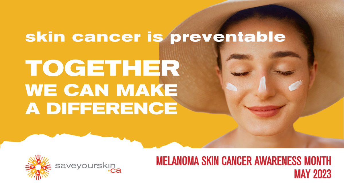 As May marks both Melanoma and Skin Cancer Awareness Month and the beginning of summer weather, it's imperative that communities across Canada be reminded of the importance of sun safety at this time of year. 🌞 

#melanomaawarenessmonth #skincancerawarenessmonth