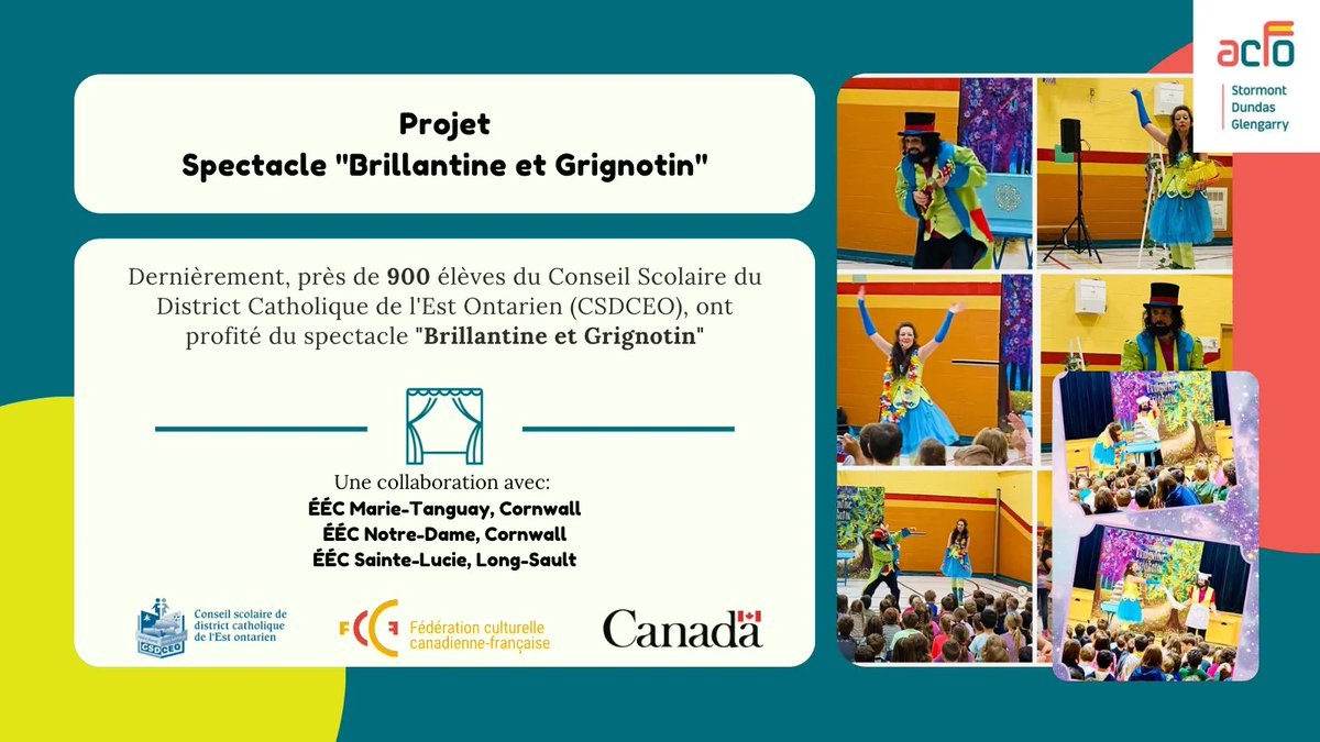 🌈🧚🏼‍♀️🧚🏼‍♂️🦋 Brillantine et Grignotin sont venus rendre une petite visite à nos amis des écoles élémentaires catholiques de Marie-Tanguay et Notre-Dame à Cornwall et de Sainte-Lucie à Long-Sault ! 🌈🧚🏼‍♀️🧚🏼‍♂️🦋