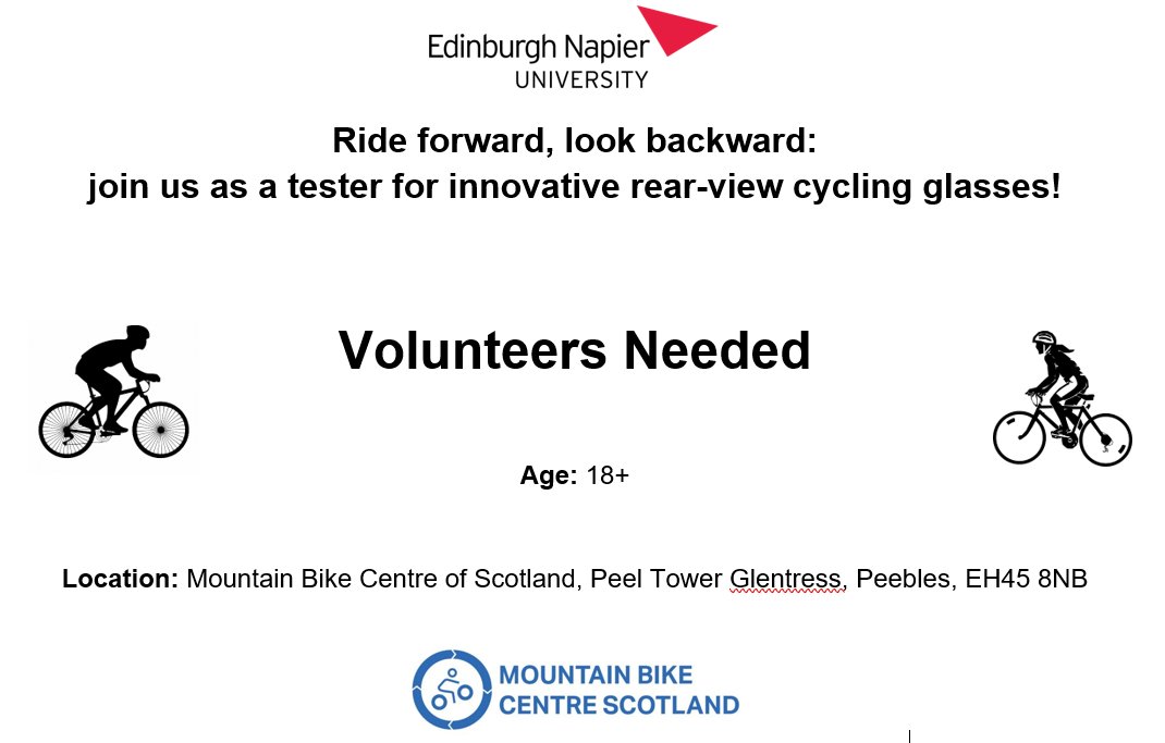 Volunteers needed!  All we ask is for a 20-minute easy ride on a turbo trainer, with an overall commitment of 90 minutes from your schedule. More details: facebook.com/mtbcos/posts/p……Email <a href="/ahbossi/">Arthur Henrique Bossi</a>: A.Bossi@napier.ac.uk
<a href="/EdinburghNapier/">Edinburgh Napier University</a>
