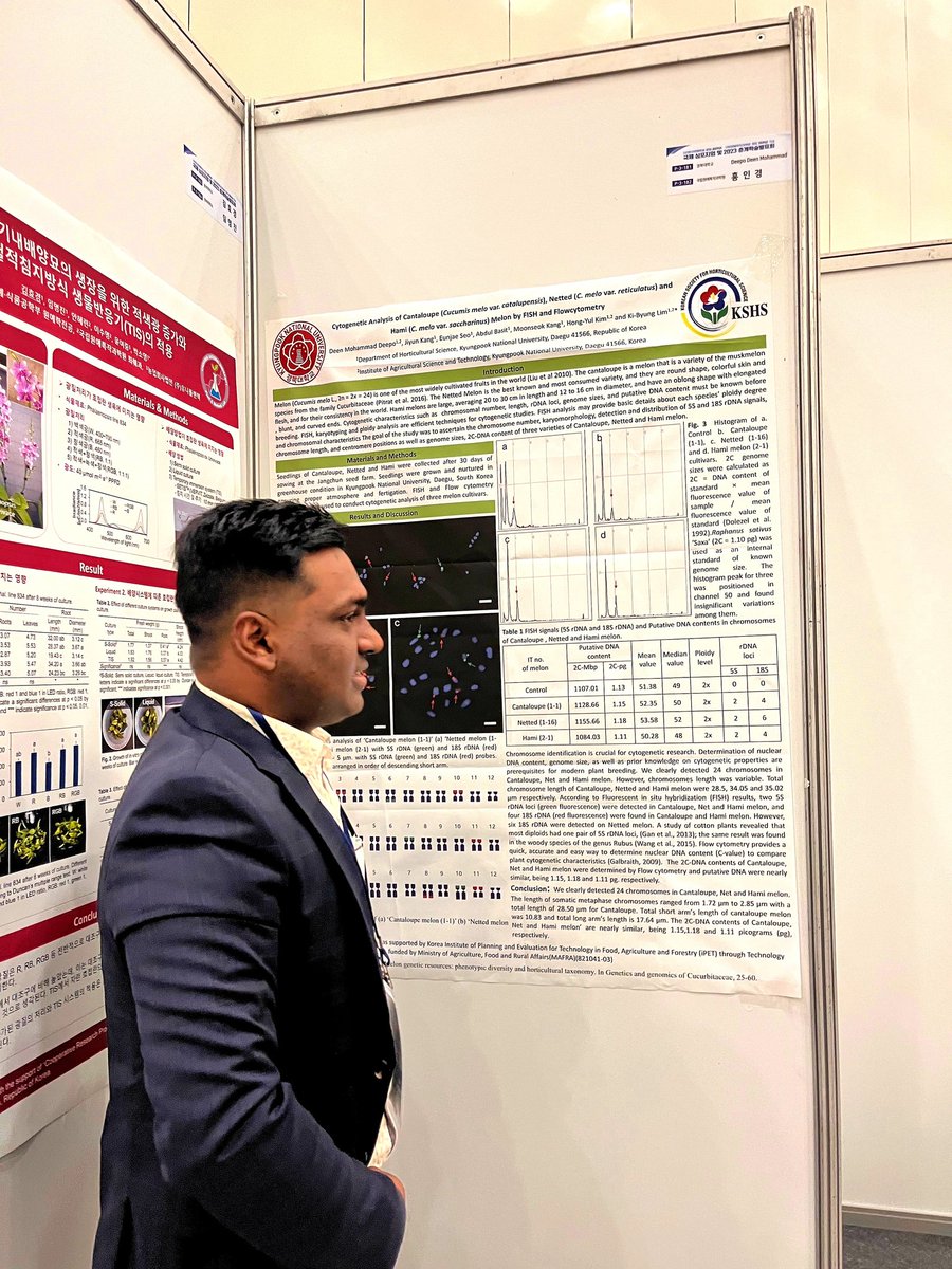 DeepoMohammad's tweet image. It is conference time to present own research. 
#Cytogenetics
#Conference
#SouthKorea