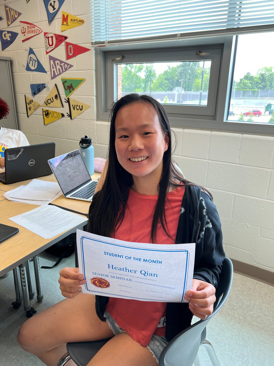 AngTaggart's tweet image. Shout out to the students of the month for Senior Seminar @OaktonHS The students this month were chosen by their peers as the hardest, unsung workers, and I agree. So proud of these two ladies.