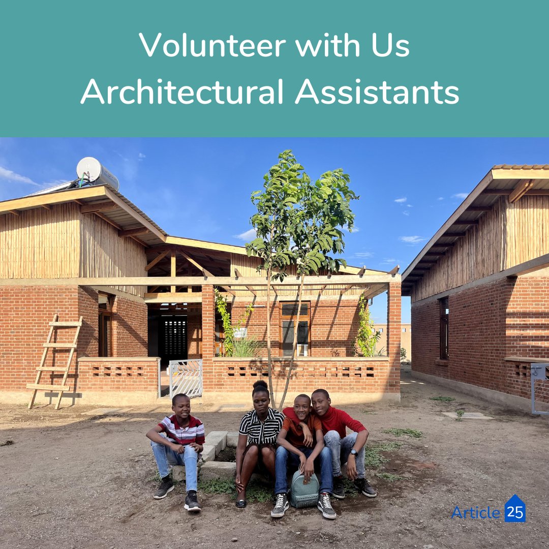 Volunteer with us. 
We are seeking motivated Part I / II Volunteer Architectural Assistants with a passion for international development to provide assistance to our expert design teams. 

#article25 #humanitarianarchitecture #internationaldevelopment #architectualassistant