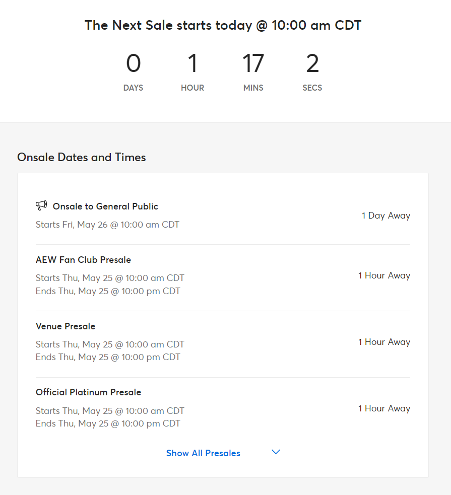 WrestleTix tweet media