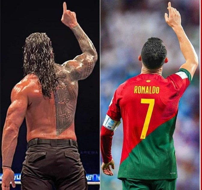 Roman Reigns vs Cristiano Ronaldo: 𝘼 𝘽𝙖𝙩𝙩𝙡𝙚 𝙛𝙤𝙧 𝙩𝙝𝙚 𝙃𝙚𝙖𝙙 𝙤𝙛 𝙩𝙝𝙚 𝙏𝙖𝙗𝙡𝙚 🐐

Book it, @TripleH.

#WWENOC