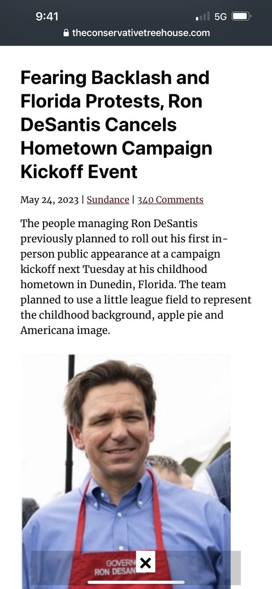 Breaking: Fearing backlash and protests, DeSantis cancels next Tuesday’s official campaign kickoff in his hometown of Dunedin FL.

It is impossible to lead from behind. DeSantis is a coward and a demagogue who does not have the right stuff to be president.

America is just not…