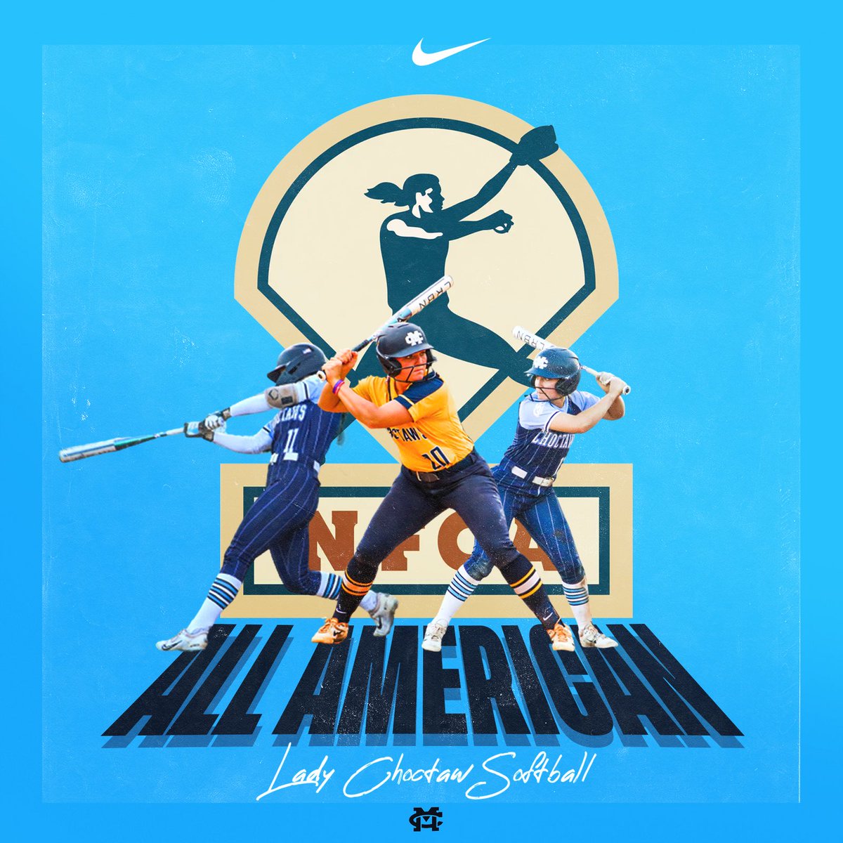 GoChoctaws_SB's tweet photo. AMONG THE BEST! 

@mc_lee11 was named the @NFCAorg catcher of the year while also being tabbed with 1st Team All-American! @samples2022 @kamryn_eaton named 3rd Team All-Americans! https://t.co/3wlfPAyHxe