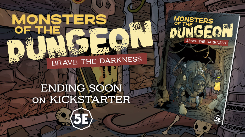 Only 10 more hours to restock your dungeons! Add 120 monsters to your game from Monsters of the Dungeon! First Stretch Goal unlocked! tinyurl.com/5m8xm3rj #dnd #dnd5e #ose #dcc #pathfinder #dndmonsterseries #ttrpg