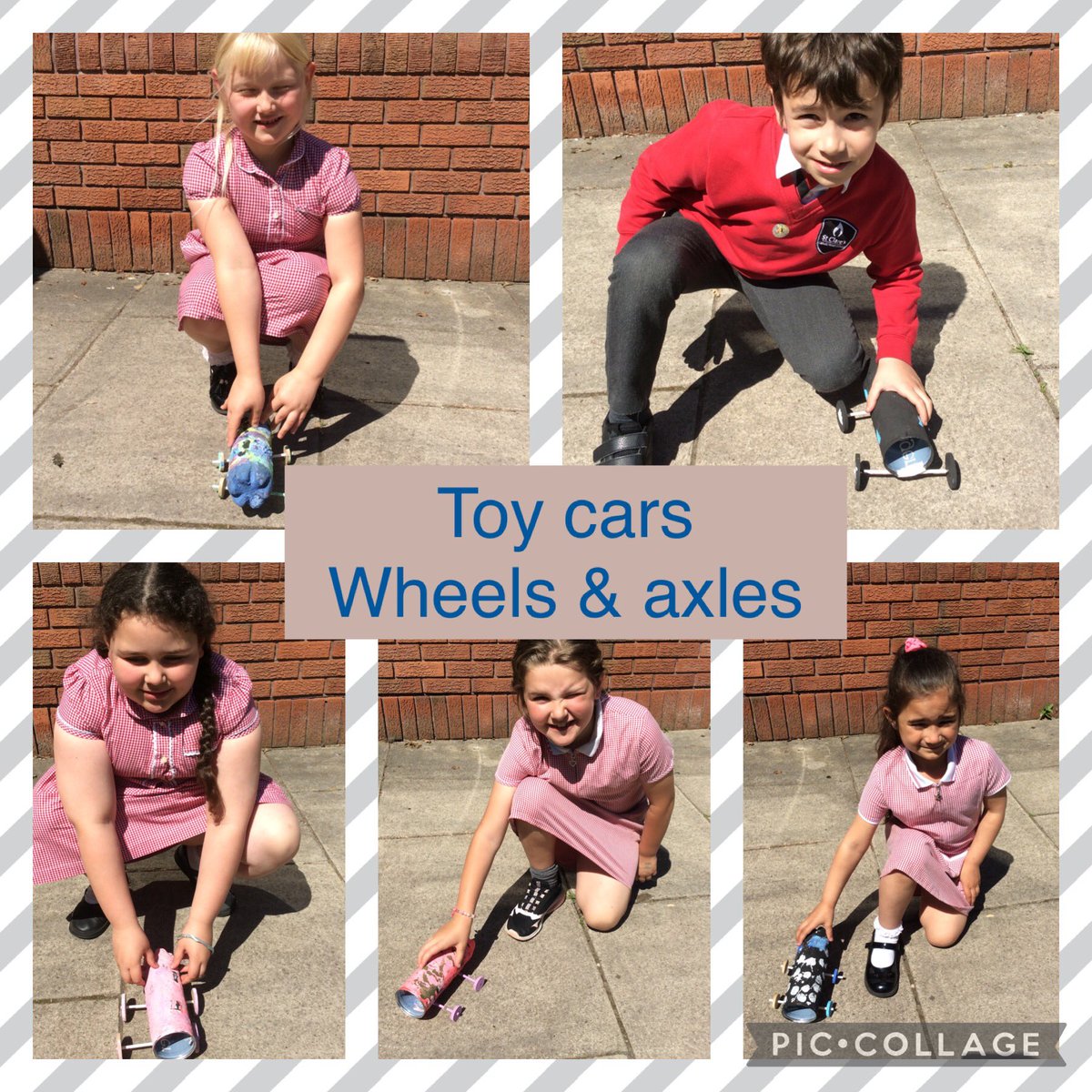 Year 2 have been enjoying racing the toy cars they have made @SILPrimary @SI_Liverpool #wheelsandaxles #designtechnology