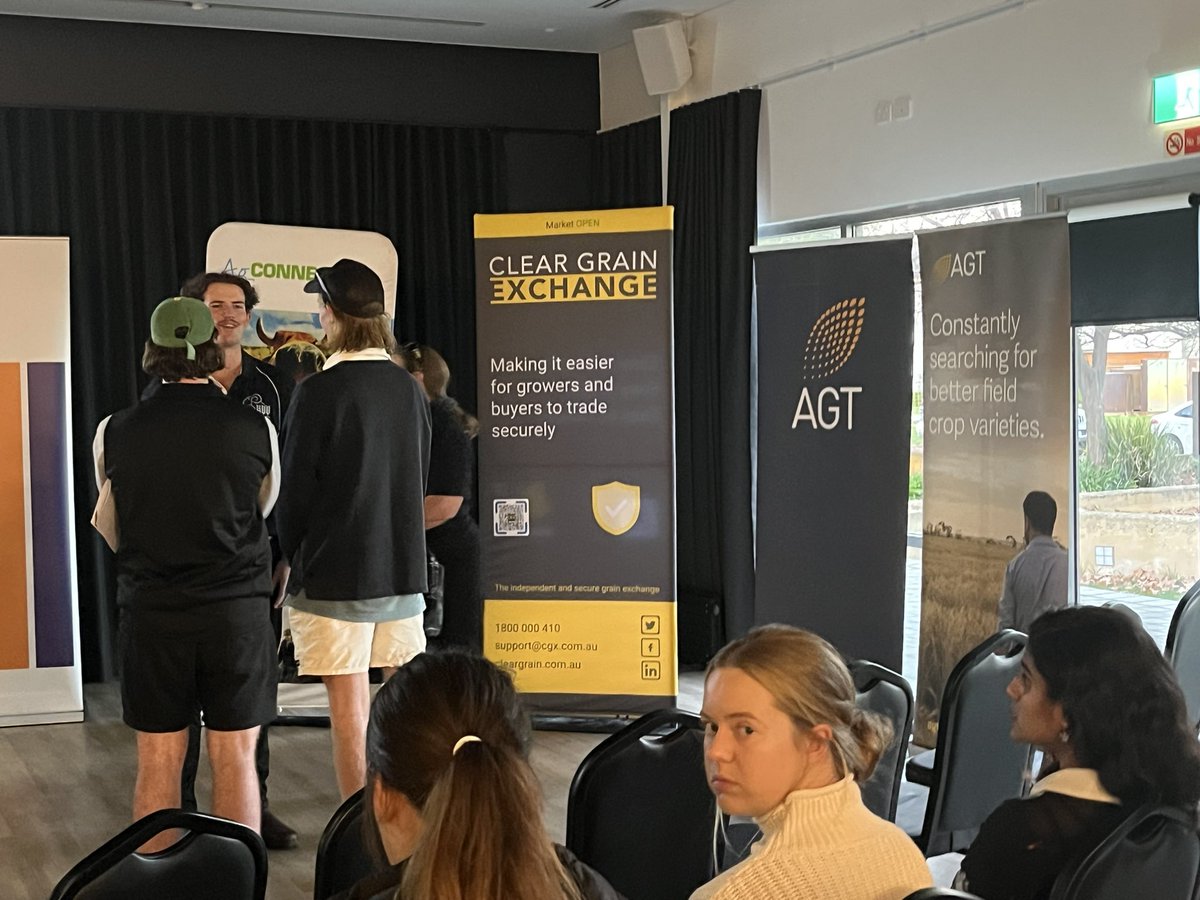 Future of Australian Ag is in good hands, thanks to these <a href="/Curtinagri/">Curtin Agriculture Association</a> students,  well done to the committee for organising this Ag Industry &amp; Students event 👏👏 
@LizJack38115324 
<a href="/RabobankAU/">Rabobank Australia</a> <a href="/agtbreeding/">AGT</a> <a href="/ClearGrain/">Clear Grain Exchange</a> <a href="/EldersLimited/">Elders</a> <a href="/Living_Farm/">Living Farm</a> 
#agribusiness #Agricultural