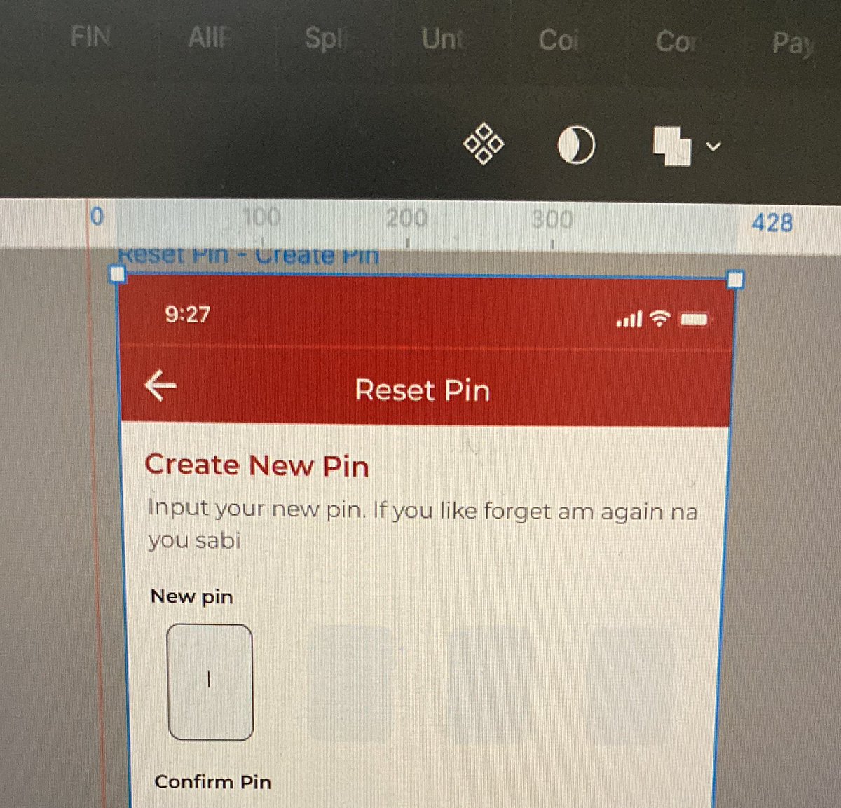Designing a reset pin screen. 

What do you’ll think about my UX writing skill?