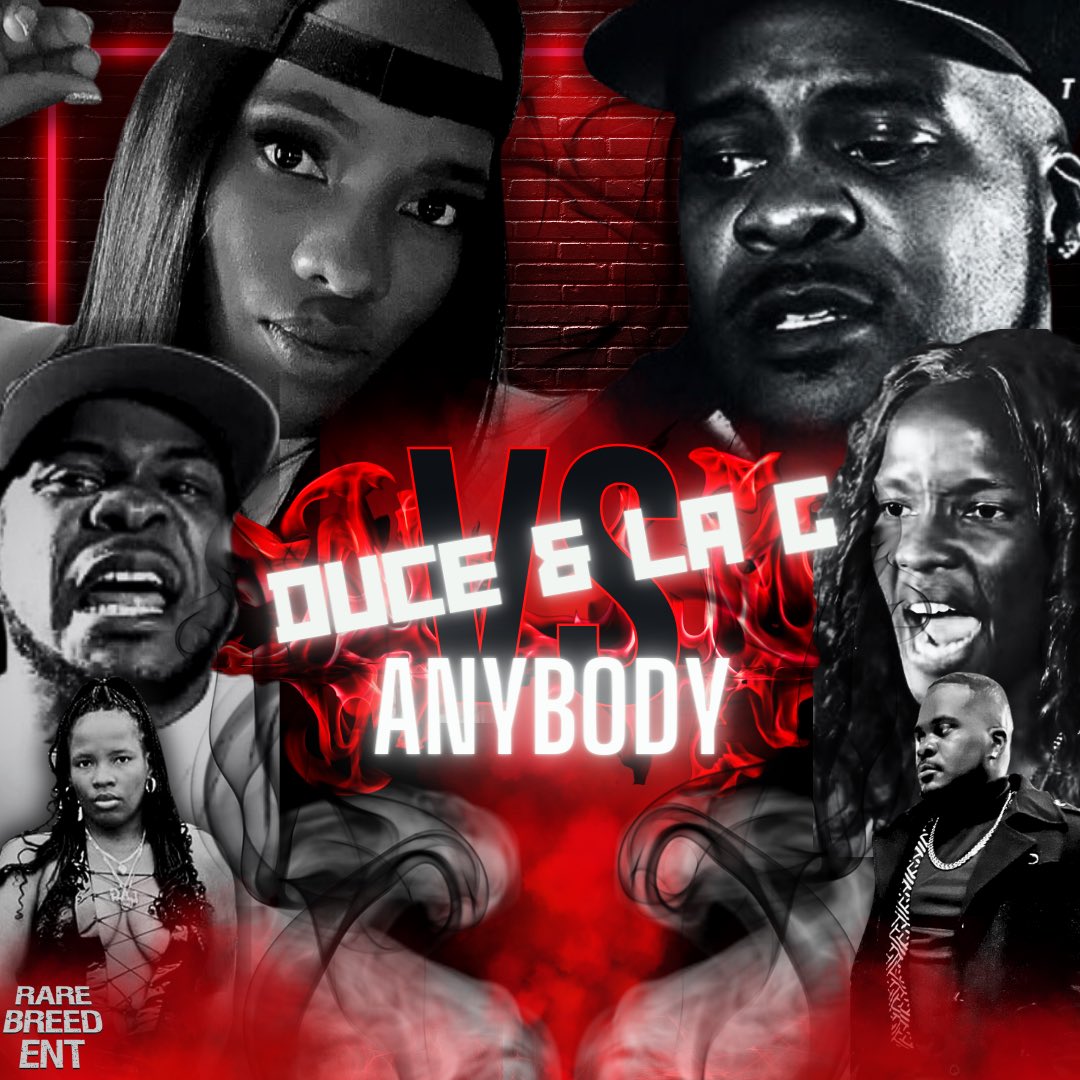 femsoul813's tweet photo. What’s all this talk about @ducethenobody and @1LA_G  committin a double homi though?! 👀👀🧱🧱😮‍💨😮‍💨 @MzLeta_Truth @TaeDoe_74 @ItsARP  #RBE #BattleRap #AllAxis #PromoFlyer https://t.co/JdG1zsNErY