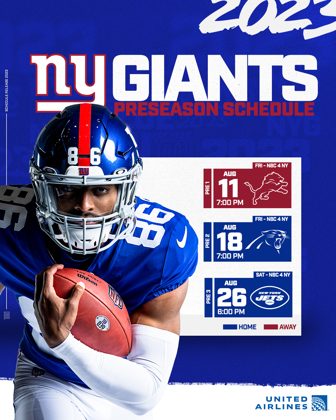 New York Giants on X: 'Preseason dates and times set 