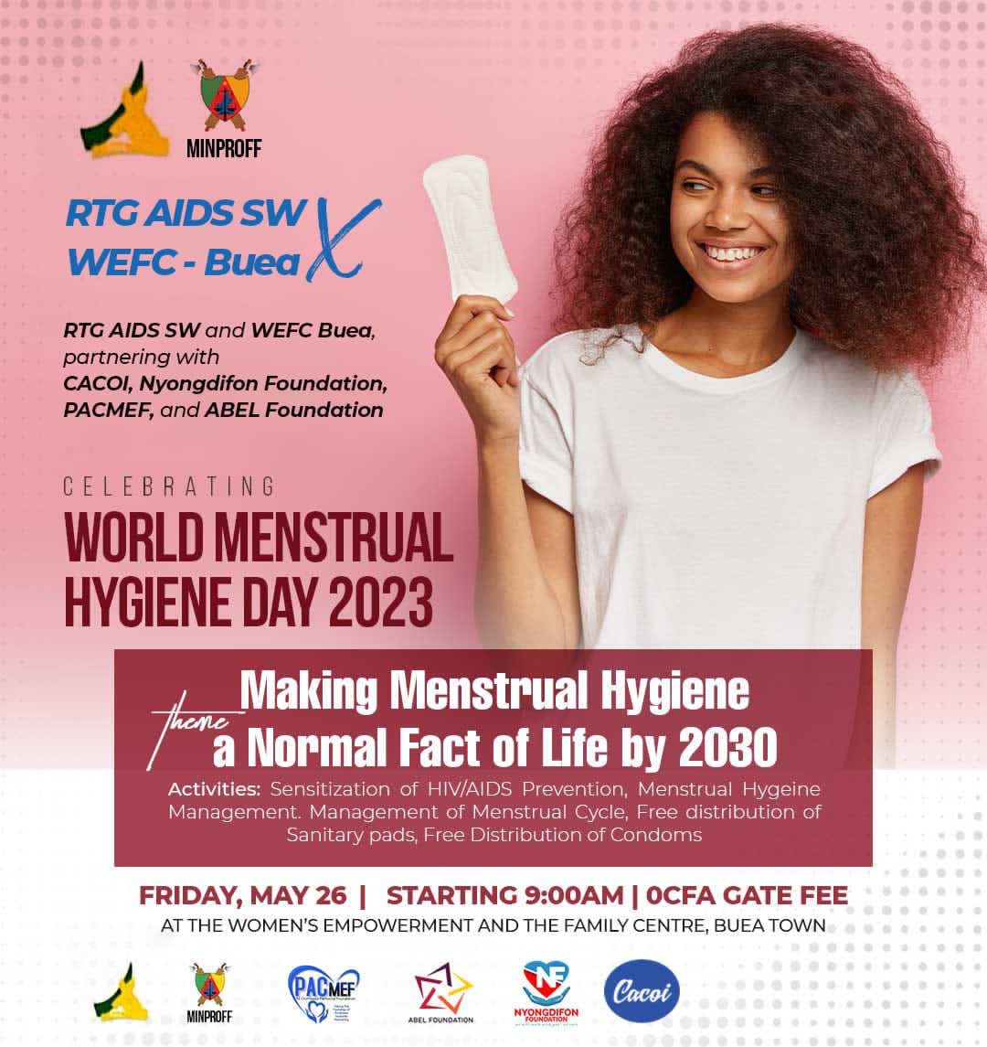A day to always commemorate because menstruation identifies the female folk. Happy World Menstrual Hygiene Day to all the women out there. Join me celebrate our gender.