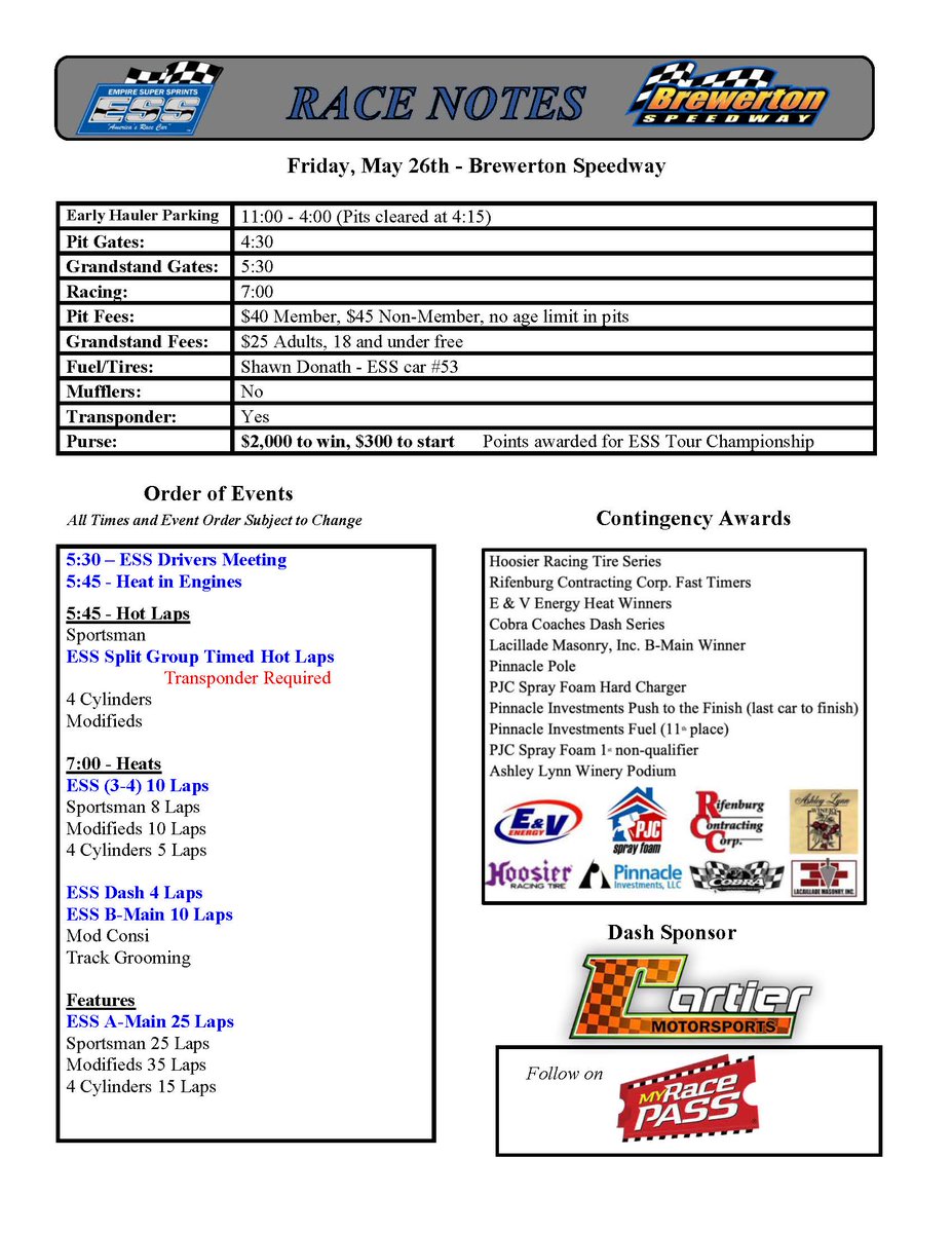 Empire Super Sprints tweet media