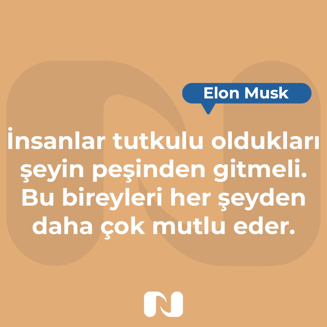 Kendinizi motive edin! Bir şeyi başarmak istiyorsanız kendinizi motive edin. Aksi halde kendinizi perişan edersiniz.
#tuvao #ElonMusk #motivasyon #başarı