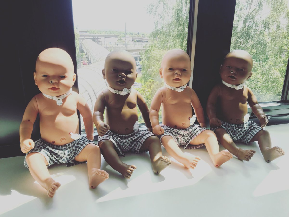 UoNSkills's tweet photo. These little new additions are just chilling in the sunshine waiting to help our student nurses train in skills such as tracheostomy care and PICC line insertion. #clinicalskills #simulatedlearning #Uon #nickiedolls @UoN_SHS https://t.co/7isr26ag20