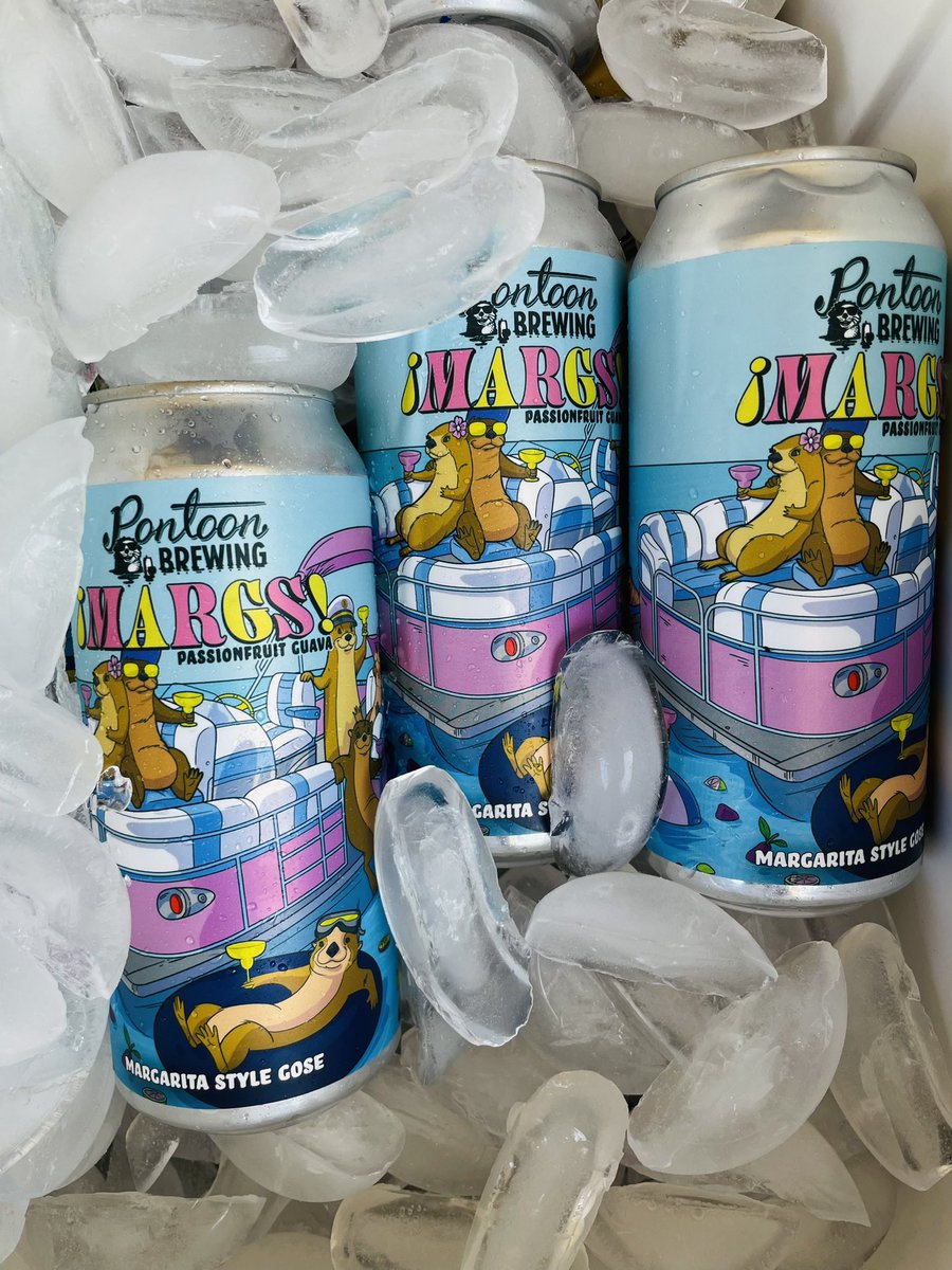 SudduthPhillip's tweet image. What’s on ice today at Thirsty’s? Another one from local #PontoonBrewing… Margs! Passion Fruit Guava Margarita Style Gose, 6%. Btw serving these below the recommended 46° but 🤷‍♂️ #beer #craftbeer