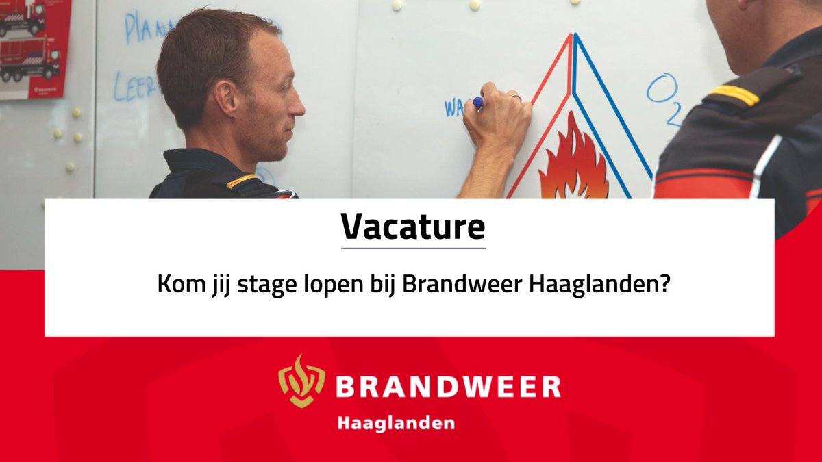Kom jij stagelopen bij Brandweer Haaglanden? 🔥 Wij zijn op zoek naar een stagiair(e) informatievoorziening en een stagiair(e) informatie, media &amp; design vakbekwaamheid. Bekijk de vacatures snel via deze pagina: vacature.vrh.nl/vacature-overz…