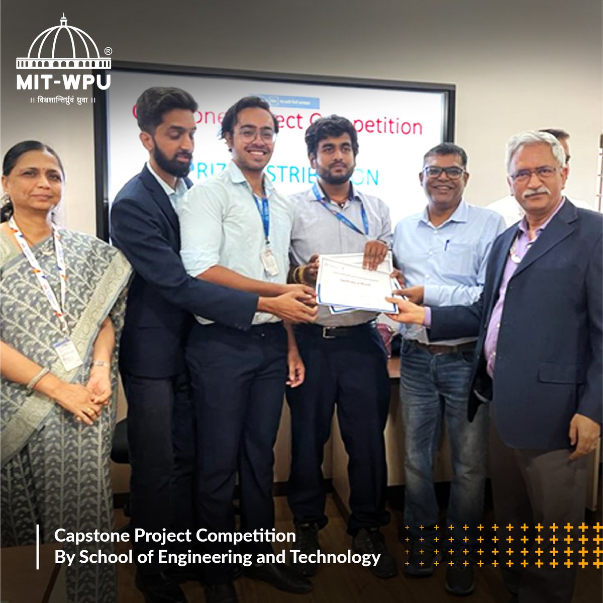 MITWPUOfficial's tweet photo. Here are some glimpses from the Capstone Interschool Project Competition organised by the School of Engineering and Technology for the https://t.co/gYSBgoSxAC Final Year Students of MIT-WPU on 18th May 2023.
#MITWPU #MITWPUOfficial #ProjectCompetition #Engineering https://t.co/3prYwEVmHj