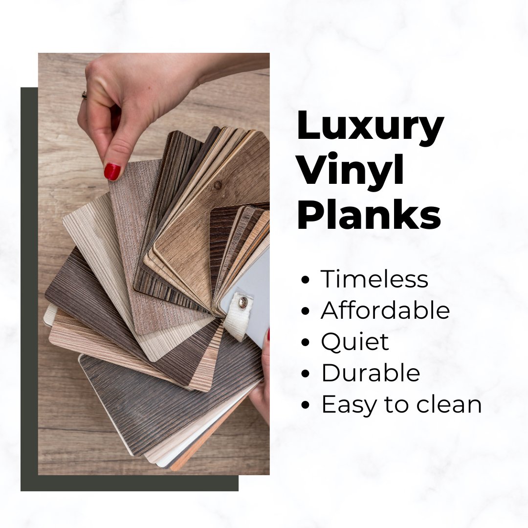Luxury vinyl planks are a great option for flooring. It is timeless, durable, and easy to clean.

#luxuryvinyl #vinyl #kicthen #bathroom #affordableflooring