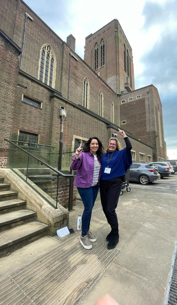 GuildCath's tweet photo. Monica &amp; Sian are taking part in our Leap of Faith:

We have boys who are in the Cathedral Choristers. We wish to highlight the need for funding for the Cathedral, which provides outstanding choral music and a place of worship, solace, and comfort.

  https://t.co/qwx3YfKgNe https://t.co/L4BNL5cvoD
