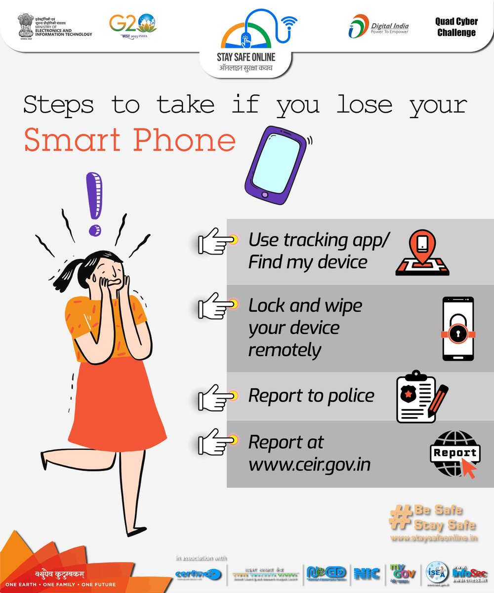 Don't panic!!Follow these steps🙂
#staysafeonline #cybersecurity #g20india #g20dewg #g20org #QUAD #Quad2023 #QuadCyberCampaign #QuadCyberChallenge #DigitalFasting #NewParliament #WorldThyroidDay #MPBoardresult2023