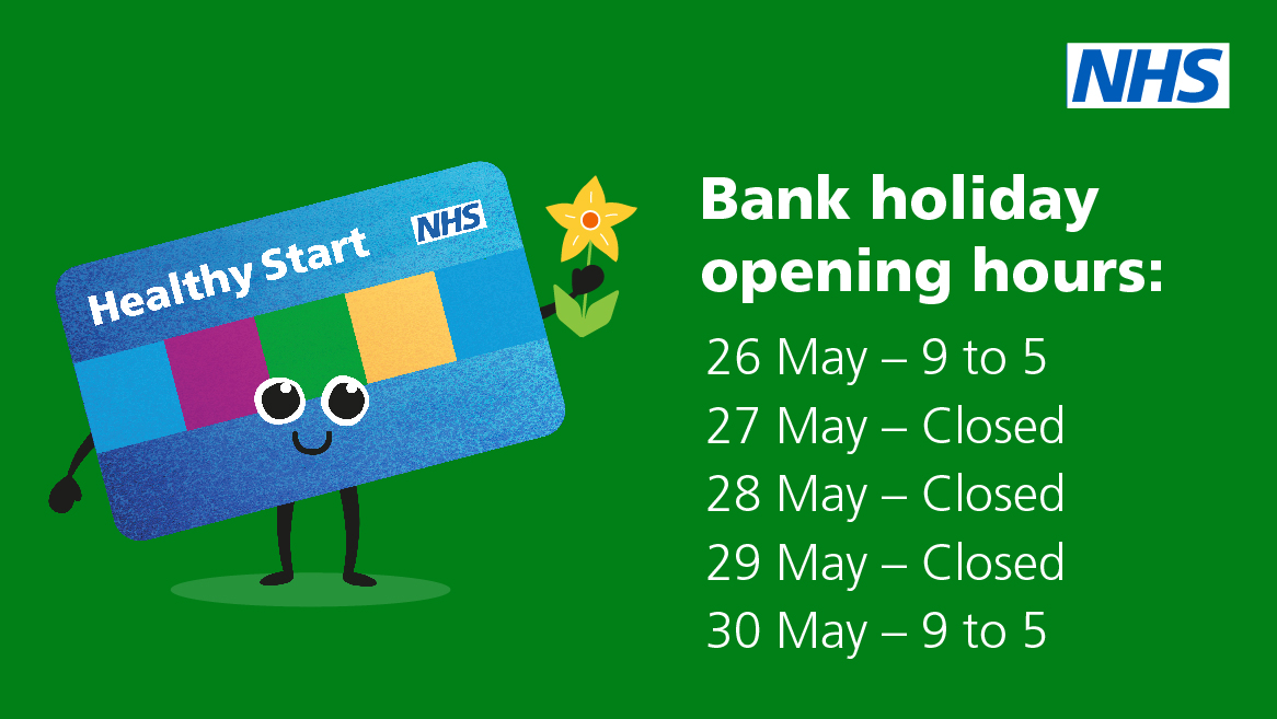 Thanks for contacting us today. We hope you have a wonderful spring bank holiday weekend. 

Below are our opening hours over the next few days.  👇🏾