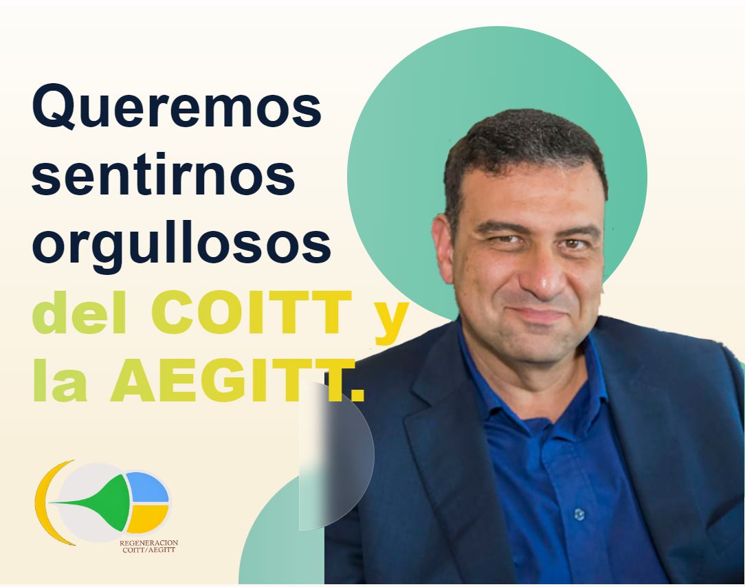 regenCOITT's tweet photo. Mejora del Asesoramiento Técnico y Jurídico
Luis Alberto Castro Lorenzo
Candidato a VICETESORERO de AEGITT
Es hora de que en COITT y AEGITT haya una gestión profesional, desinteresada y transparente,  escoge la candidatura de Luis Panizo 
#OrgullososDeSerTelecos @coitt_aegitt https://t.co/QJR1pQov4m