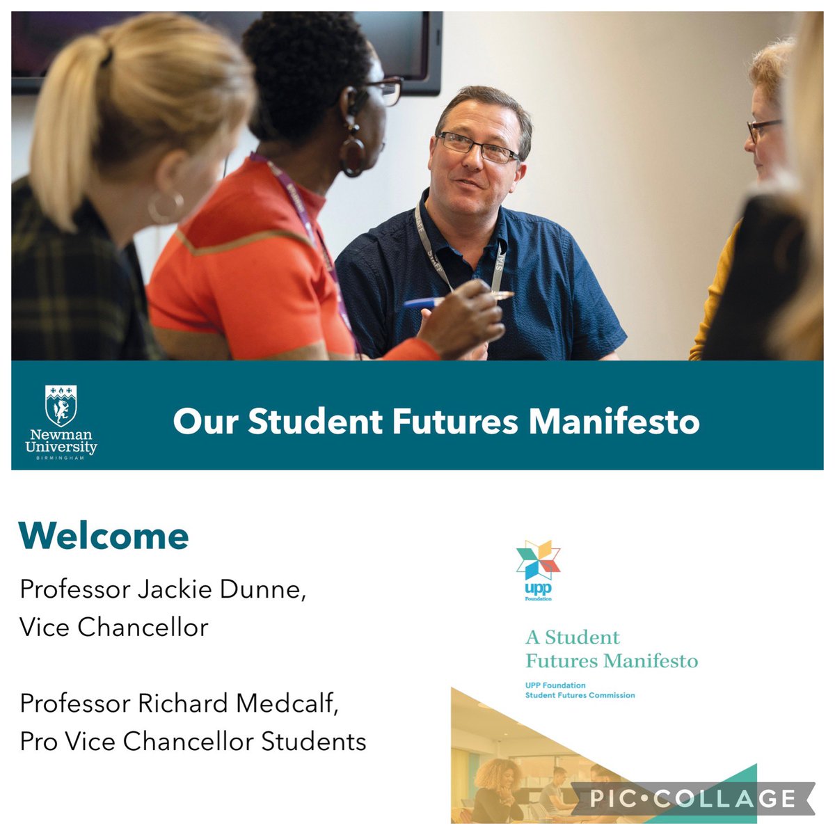 We’re launching our <a href="/Newman_Uni/">Birmingham Newman University</a> #StudentFutures manifesto today at an event with staff &amp; students. 

Proud of the work everyone has put into this so far … we have 24 co-created pledges that we’re committing to and will share publicly soon