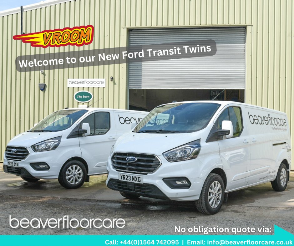 beaverfloorcare's tweet image. 🚐🎉 Van-tastic News! Beaver Floorcare just got 2 new Ford Transit vans! Our crew is pumped to bring top-notch #floorcare to clients across the UK and Europe hassle-free. 

Get ready for flooring superheroes on wheels! 
#BeaverFloorcare #FlooringSuperheroes  #FloorRestoration