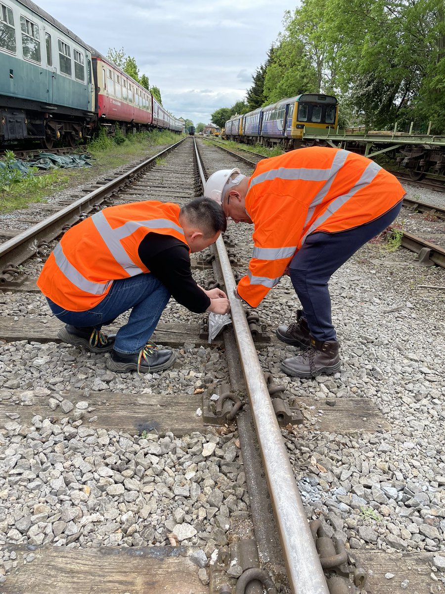 SNadimi's tweet photo. Excellent field day testing new sand for low adhesion @RSSB_rail @GEST_NCL @EngineeringNCL #Railways #Sand https://t.co/zI5LHTD8Ld