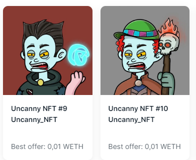 <a href="/UncannyNFTs/">Uncanny NFTs | FREE MINT</a> Got siblings!