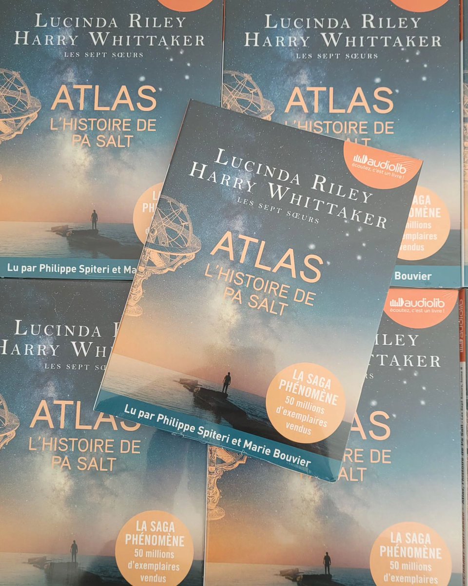 Les formats CD du livre audio « Atlas, l'histoire de Pa Salt » de <a href="/lucindariley/">Lucinda Riley Books</a> et <a href="/HarryTwittaker/">Harry Whittaker</a> sont arrivés au bureau 🧡🧡
Rendez-vous le 7 juin en librairie ! 🎧✨
<a href="/LillyCharleston/">Éditions Charleston</a>
