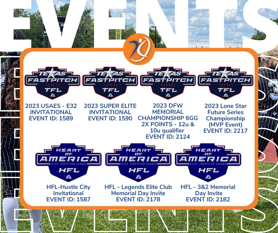 AGLSoftball's tweet photo. A stacked Memorial Day Weekend ahead! Good luck to everyone competing! 🥎🔥

@TFLfastpitch @HFLfastpitch @USAPreps @ACFLfastpitch @LeagueFastpitch @PCFLfastpitch 

#AthletesGoLive #AGL #Softball #EventID https://t.co/iBY9TXVdul