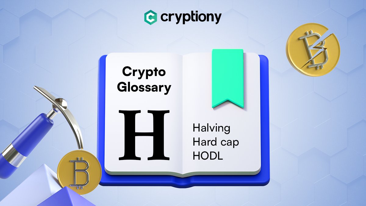 #gm
🔵 Halving: is a term relating to the mining reward issuance for Bitcoin miners halving. 
🔵 Hard cap: is the maximum amount of cryptocurrency tokens in circulation for a particular project, determined by the token’s source code.
🔵 HODL: stands for hold on for dear life