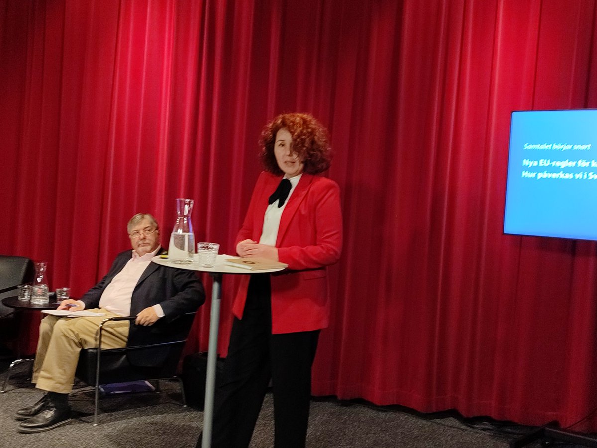 At the IRRD seminar with the Swedish #mutual insurance sector <a href="/Belma_Ya/">Belma</a>  delivered the <a href="/AMICE_Mutuals/">AMICE</a> position, that the mutual legal form, its long term approach and specific ownership structure  be considered so as to avoid structural changes in the European market.